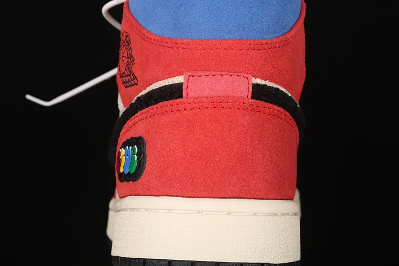 All categories Air Jordan Jordan series basketball shoes Air Jordan 1 Mid Blue The Great x Air Jordan 1 Mid AJ1 Joe 1 mid-top "colorful stitching" basketball shoes CU2805-100